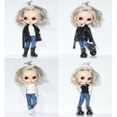 Fashion Ripped Jeans Elastic Waist Pants Clothes for 12inch Blythe Takara Azone Dolls Accessories