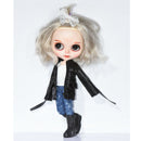 Fashion White Vest Ripped Jeans Jacket Suit Tops Pants Clothes for 12inch Blythe Takara Azone Dolls Accessories