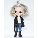 Fashion White Vest Ripped Jeans Jacket Suit Tops Pants Clothes for 12inch Blythe Takara Azone Dolls Accessories