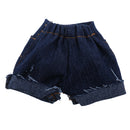 Fashion Flanging Jeans Shorts Pants Clothes for 1/6 BJD DOD LUTS Dollfie Dolls Accessories