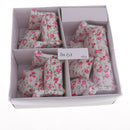 3 Sets of 1/12 Dollhouse Miniature Furniture Flower Pattern Seat Sofa Cushions Set Doll Living Rooms Decoration Accessory