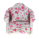 3 Sets of 1/12 Dollhouse Miniature Furniture Flower Pattern Seat Sofa Cushions Set Doll Living Rooms Decoration Accessory