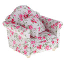 3 Sets of 1/12 Dollhouse Miniature Furniture Flower Pattern Seat Sofa Cushions Set Doll Living Rooms Decoration Accessory