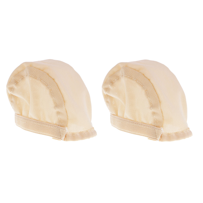 1/3 BJD Doll Wigs Cap Headgear Net Cap for Dollfie LUTS DZ Doll Making Nude Color 2 Pieces