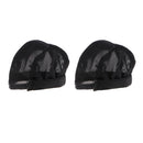 2 Pieces Doll Wigs Cap Headgear Cap for 70cm Uncle Male BJD Doll Fixed-Wig Net DIY Making Accessories Black