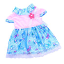 New Dolls Clothing Outfit Butterfly Dress Casual Dresses for 18inch American Girl Doll Blue