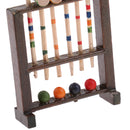 1/12 Dollhouse Miniature Wooden Croquet Game Set Garden Sports Decoration