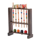 1/12 Dollhouse Miniature Wooden Croquet Game Set Garden Sports Decoration