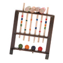 1/12 Dollhouse Miniature Wooden Croquet Game Set Garden Sports Decoration
