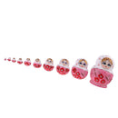 Set of 10PCS Butterfly Printed Wooden Blank Russian Nesting Dolls Babushka Matryoshka Stacking Doll Kids Crafts