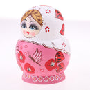 Set of 10PCS Butterfly Printed Wooden Blank Russian Nesting Dolls Babushka Matryoshka Stacking Doll Kids Crafts