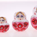 Set of 10PCS Butterfly Printed Wooden Blank Russian Nesting Dolls Babushka Matryoshka Stacking Doll Kids Crafts