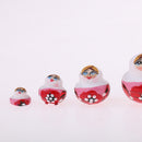 Set of 10PCS Butterfly Printed Wooden Blank Russian Nesting Dolls Babushka Matryoshka Stacking Doll Kids Crafts