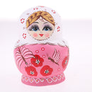 Set of 10PCS Butterfly Printed Wooden Blank Russian Nesting Dolls Babushka Matryoshka Stacking Doll Kids Crafts