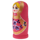 Pink Wooden Russian Nesting Babushka Matryoshka 8pcs Dolls Set Decoration
