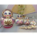 10 Pieces High Quality Wood Tree Printed Russian Nesting Dolls Babushka Matryoshka Gift Home Display