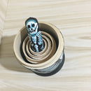 5 Pieces Set Skeleton Patterns Wooden Russian Nesting Dolls Stacking Matryoshka Toy Home Office Decoration