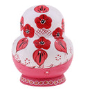 10 Pieces Set Butterfly Patterns Wooden Russian Nesting Dolls Stacking Matryoshka Toy Home Office Decoration