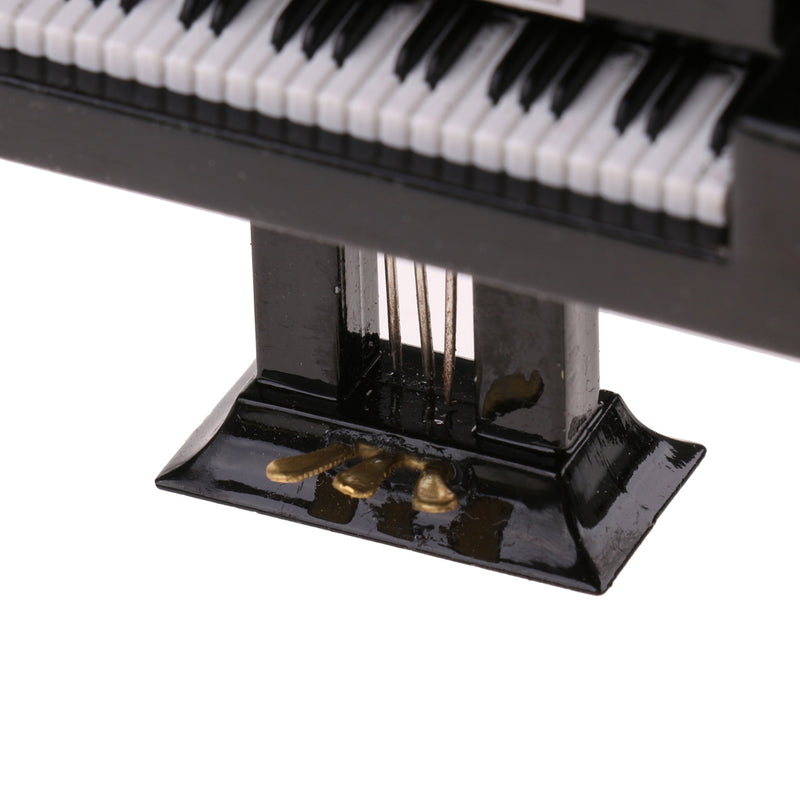 1/12 Dollhouse Miniature Musical Instrument Wooden Piano Model Box Set for Rooms Garden Artist Offerings Decor