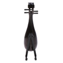 1/12 Miniature Musical Instrument Wood Pipa Stand Set for Dolls House Figures Accessory Decoration