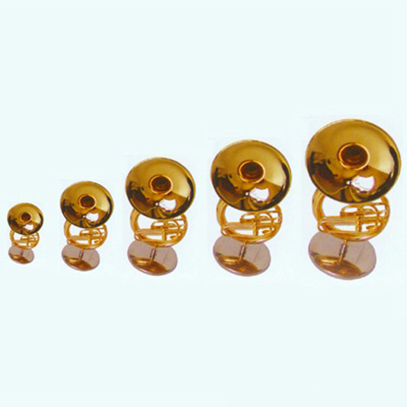 1/12 Dollhouse Miniature Musical Instrument Copper Sousaphone Model Stand Set for Rooms Garden Artist Offerings Decor