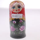 Set of 8pcs Lotus Girls Wooden Russian Nesting Matryoshka Dolls Toy Hand Painted