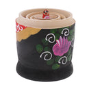 Set of 8pcs Lotus Girls Wooden Russian Nesting Matryoshka Dolls Toy Hand Painted