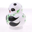 10 Pieces Set Panda Bamboo Patterns Wooden Russian Nesting Dolls Stacking Matryoshka Toy Home Office Decoration
