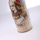 10 Pieces Set Gold Girl Plated Wooden Russian Nesting Dolls Stacking Matryoshka Toy Home Office Decoration