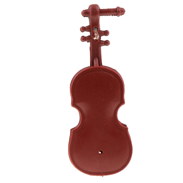 1/12 Dollhouse Miniature Musical Instrument Plastic Violin Model Figures Toy Accessory
