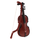 1/12 Dollhouse Miniature Musical Instrument Plastic Violin Model Figures Toy Accessory