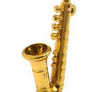 Miniature Saxophone Model for 1/12 Dollhouse Rooms Garden Decoration Accessories