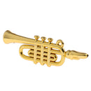 1/12 Dollhouse Miniature Musical Instrument Plastic Bend Brass Model Figures Toy Accessory
