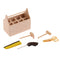 1/12 Scale Miniature Wood 5pcs Tootkit Toolbox Furniture for Dolls House Rooms Accessory Decor