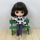 1/6 Scale Dolls Sweater and Jeans Set Outfit Clothes for 12'' Neo Blythe Azone Licca Pullip Doll