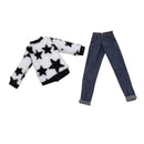 1/6 Scale Dolls Sweater and Jeans Set Outfit Clothes for 12'' Neo Blythe Azone Licca Pullip Doll