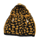 Leopard Print Hooded Sleeveless Knitted Jacket for 1/6 Kurhn Doll Clothes