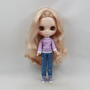 1/6 Scale Dolls Long Sleeve Tee Denim Jeans Suit Clothes for 12'' Neo Blythe Azone Licca Pullip Doll Accessory