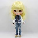 1/6 Scale Dolls Denim Jeans Suit Clothes for 12'' Neo Blythe Azone Licca Pullip Doll Accessory