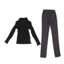 1/3 BJD Black Turtleneck Sweater Pants Set for Normal 70cm Uncle Size Doll