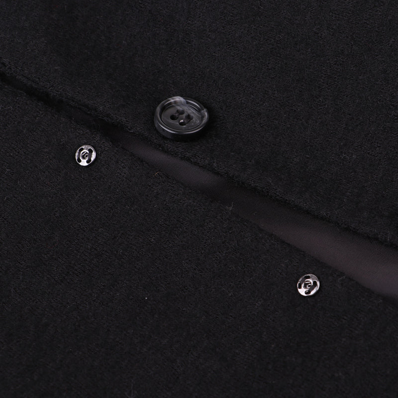 1/3 BJD Black Overcoat Sweater Pants Set for Normal 70cm Uncle Size Doll