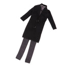 1/3 BJD Black Overcoat Sweater Pants Set for Normal 70cm Uncle Size Doll