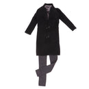 1/3 BJD Black Overcoat Sweater Pants Set for Normal 70cm Uncle Size Doll