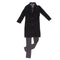 1/3 BJD Black Overcoat Sweater Pants Set for Normal 70cm Uncle Size Doll