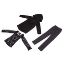 1/3 BJD Black Hooded Jacket Tee Jeans Set for Normal 70cm Uncle Size Doll