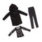 1/3 BJD Black Hooded Jacket Tee Jeans Set for Normal 70cm Uncle Size Doll
