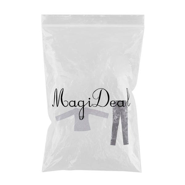 1/3 BJD Gray Tee and Tie-dyed Jeans Set for Normal 70cm Uncle Size Doll