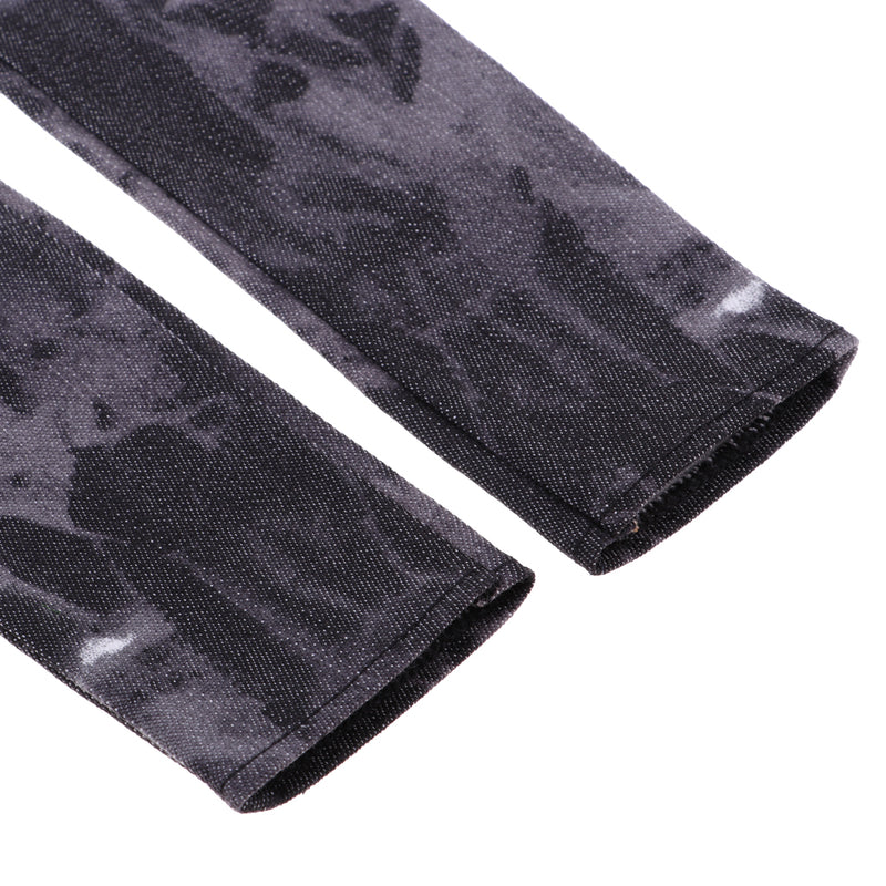 1/3 BJD Gray Tee and Tie-dyed Jeans Set for Normal 70cm Uncle Size Doll