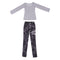 1/3 BJD Gray Tee and Tie-dyed Jeans Set for Normal 70cm Uncle Size Doll