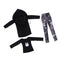 1/3 BJD Black Jacket Tshirt Jeans Set for Normal 70cm Uncle Size Doll Outfit